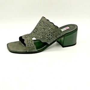 2 Lips Too Shoes Womens Too Melissa Multi 9 Slide Sandal High Heel Dressy NEW